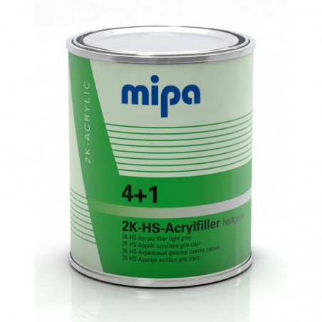 Apprêt ponçable 2K acrylique gris clair 4+1 Acrylfiller HS 1L