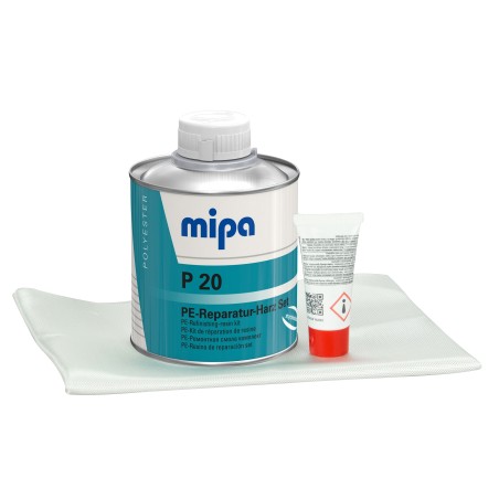 Kit résine polyester complet réduit en styrène P20 250Gr