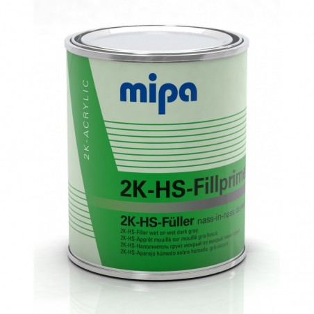 Apprêt poursuite pièce neuve gris foncé 2K-HS-Fillprimer 1L