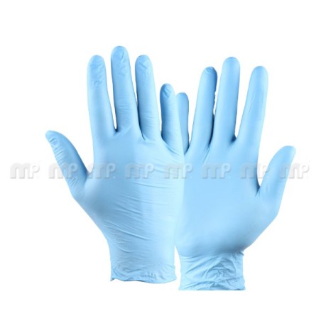 MP Gant nitrile non poudre taille S bleu boite de 100