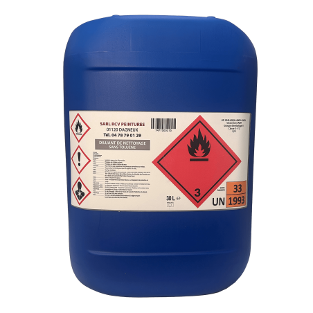 diluant nettoyant non cmr sans toluene 30l